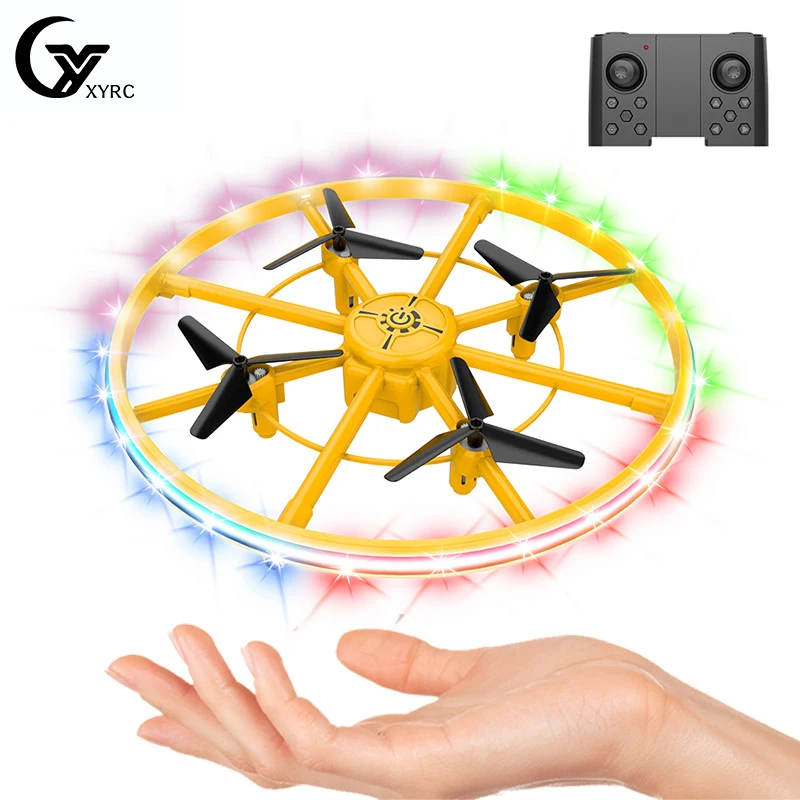 

2022 New F181 Mini UFO RC Drone Intelligent Obstacle Avoidance LED Colorful Lighting Flight Remote Control Helicopter Boys Toys