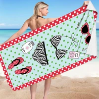 summer prints large bath towels quick dry beach towel surf poncho microfiber bath towel summer swimming xxl beach towel