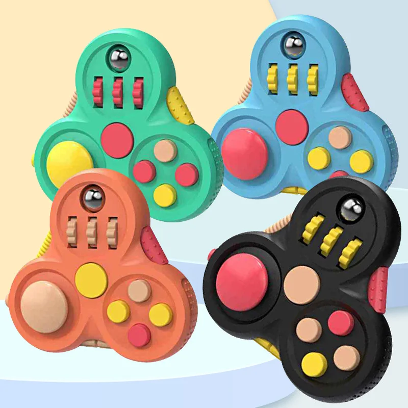 

New Fashion Decompression Dice Anti-Stress Fingertip Kids Toy Fidgets Pad toys for Autism Adhd Anxiety Relieve Adult Children