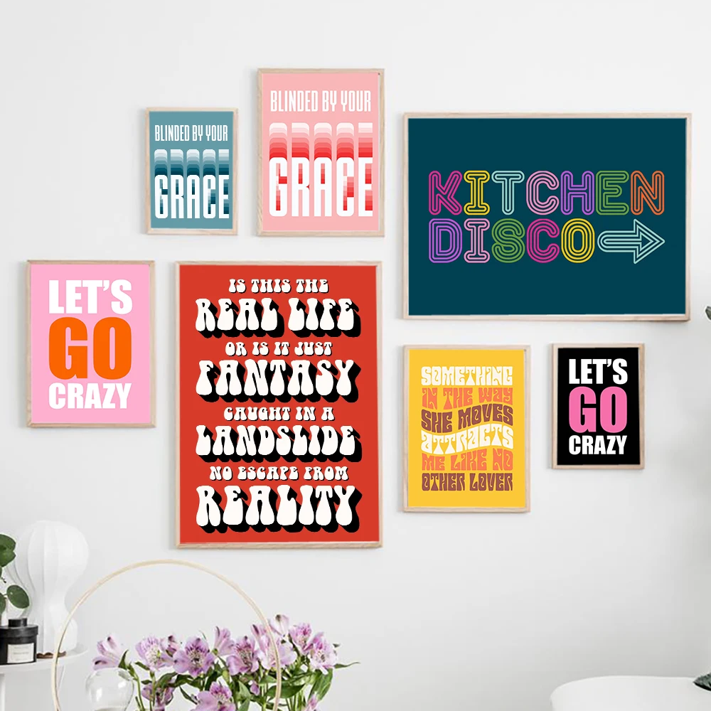 

Retro Rock Music Poster Stormzy Album Canvas Painting Disco Art Print Quote Queen Lyrics Wall Picture For Living Room Home Decor