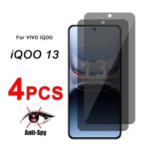 Стекло для экрана конфиденциальности для VIVO iQOO 13, стеклянная противошпионская защитная пленка vivo iQOO 13, пленка из закаленного стекла VIVO iQOO 13