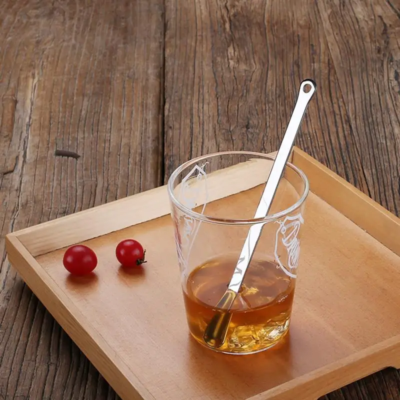 

Long Handled Coffee Stirring Teaspoons Stainless Steel Ice Cream Bar Drink Cocktail Mixing Coffee Stirring Teaspoons