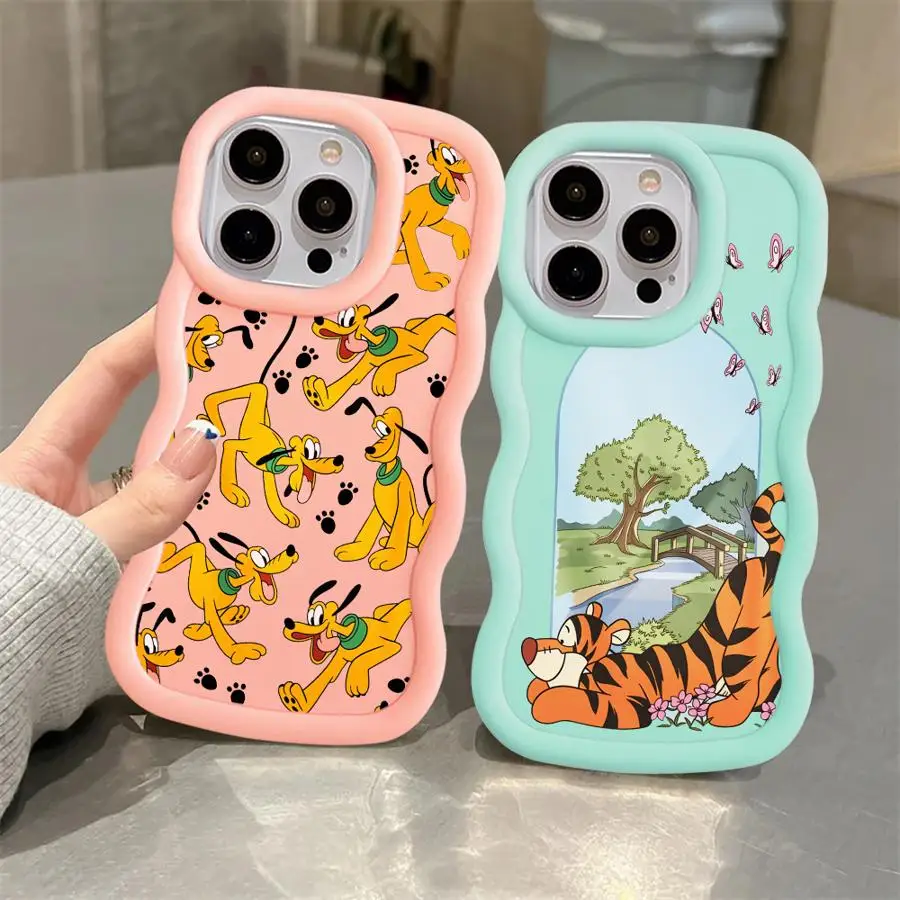 Фото Чехол для iPhone 17 13 15 Plus 12 8 XR 16 Pro Max 17Air 14 11 17e, мягкий чехол для телефона Disney Pluto Tigger №3