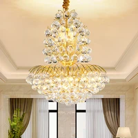 led modern a class crystal chandeliers lights fixture european luxurious chandelier american golden k9 crystal hanging lamps
