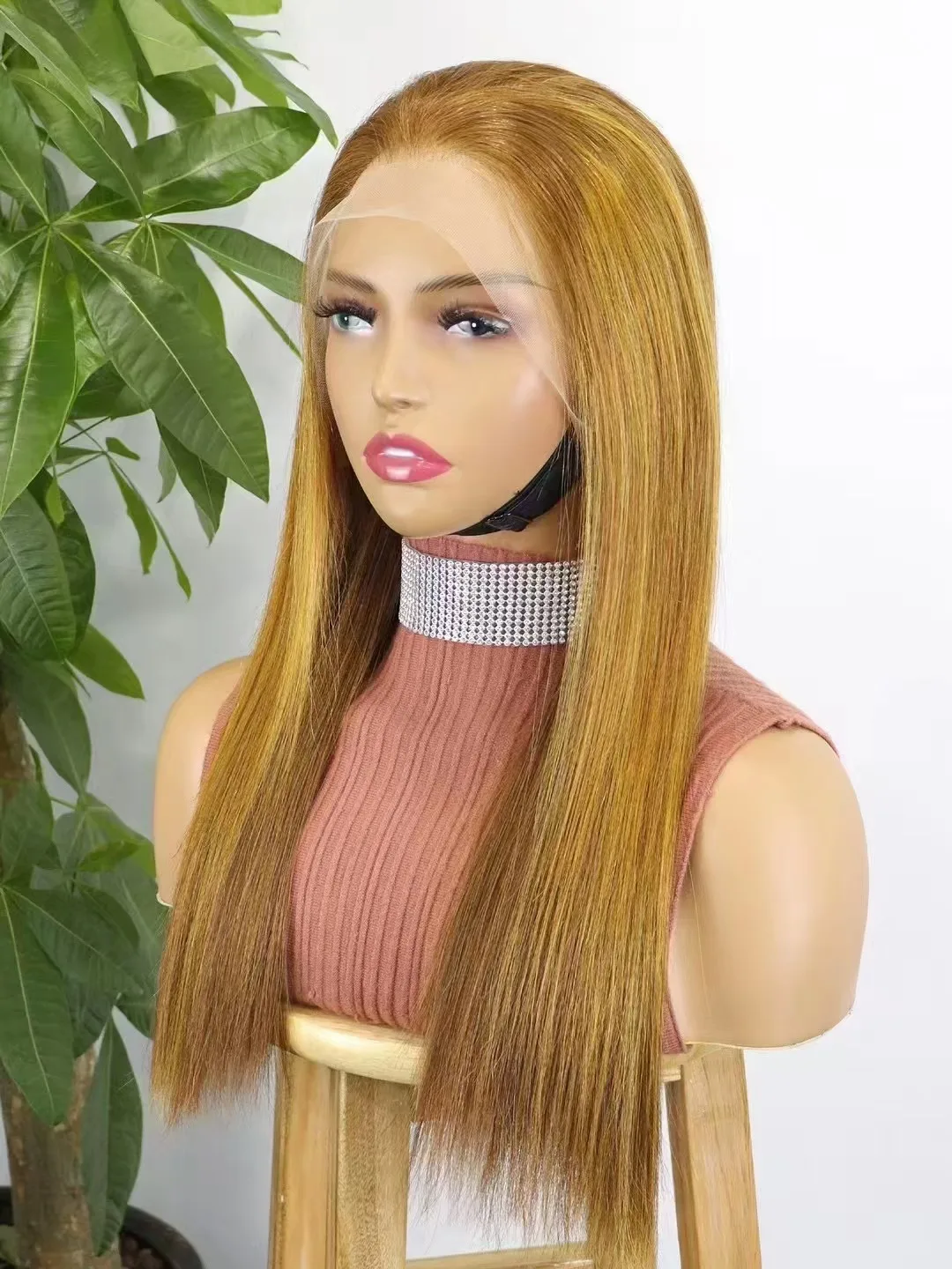 300% Плотность Выделите P4/30 Цвет Прямой Двойной Парик Человеческих Волос для