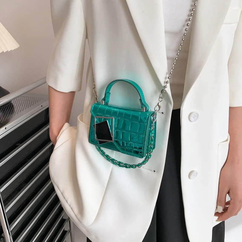 Vintage PU Leather Shoulder Crossbody Bags For Women 2023 Lux Designer Bag With Crocodile Pattern Large Capacity Casual Tote Bag