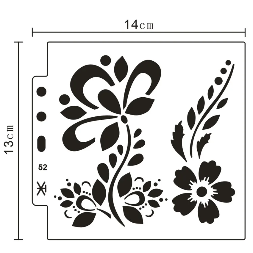 

13 см цветок DIY слойные трафареты для скрапбукинга/фотоальбома живопись Искусственные цветы декоративный шаблон