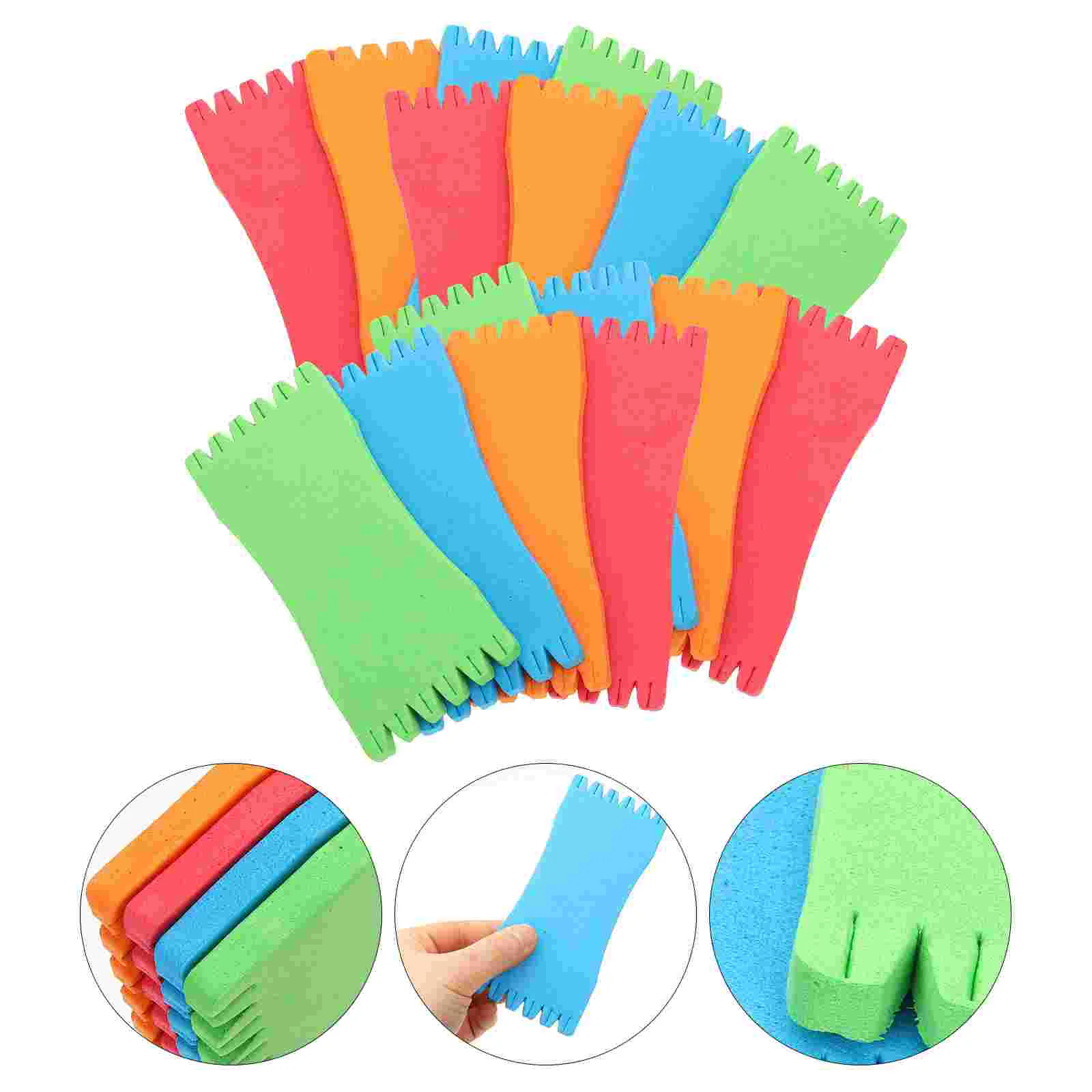 

50 Pcs Wire Clamp Tool Foam Fishing Board Line Winding Tools Supplies Accessory Plate Cards Gift