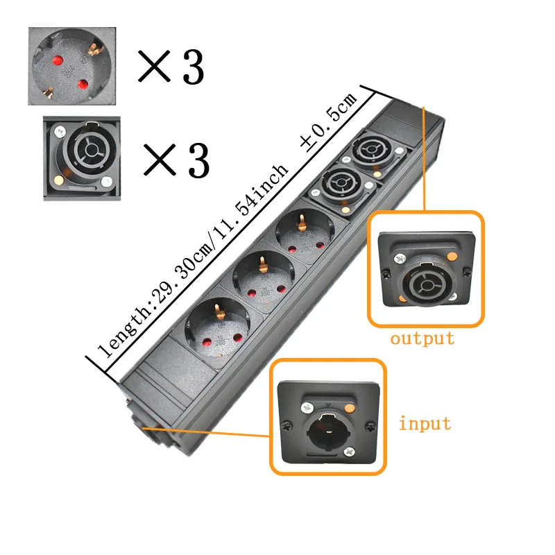 

NAC3FPX NAC3MPX EU PDU Удлинитель Schuko Powerlink box аудио 3P авиационная розетка ЕС 1-12AC