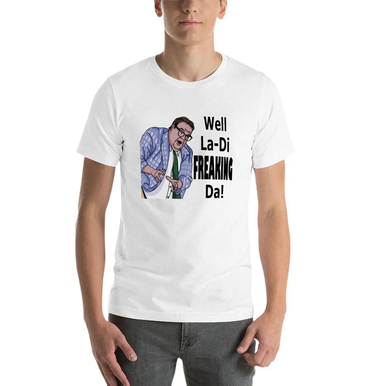 Фото (Crazy t-Shirt La-Di-Freaking-Da! Мужские рубашки оверсайз Hands) Рубашка из матового хлопка Foley t anime №4