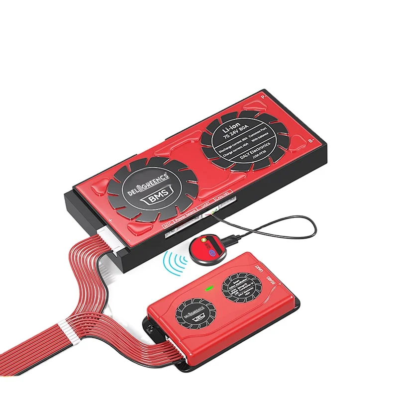 

Smart Daly PCBA BMS 100A 150A 200A 4S 8S 16S 300A with bluetooth/fan/CANBUS/parallel module Optional Smart BMS