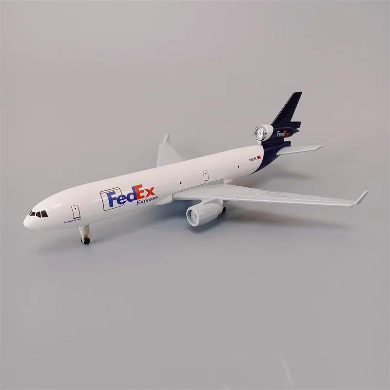 20cm Alloy Metal Air Fedex Express Airlines MD MD-11 Diecast Airplane Model Plane Aircraft With Wheels Landing Gears Aeroplane
