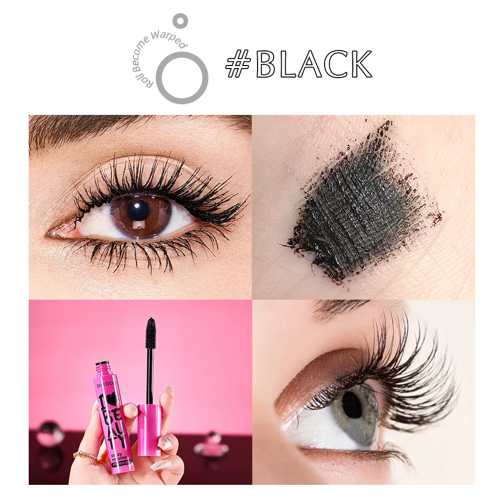 1 шт. тушь для ресниц Водостойкая густые волокна длинные завитки силиконовая