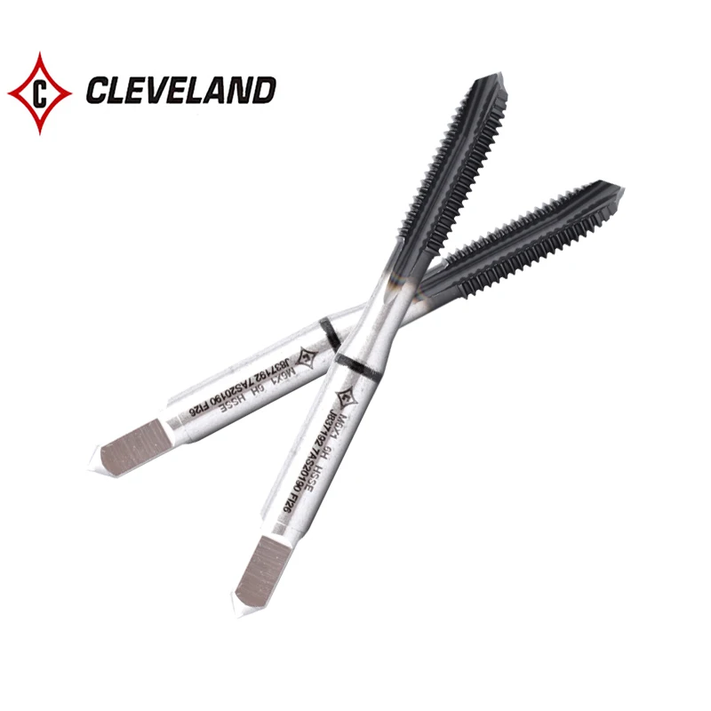 CLEVELAND HSSE-M35 С покрытием JP Спиральный остроконечный метчик M2 M2.5 M3 M4 M5 M6 M8 M10 M12 M14 M16