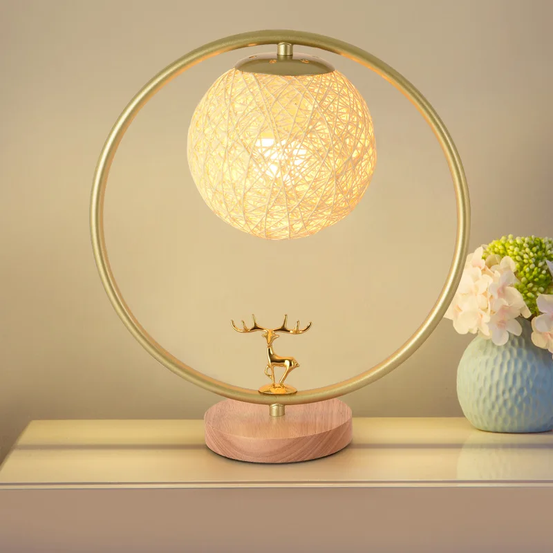 

Creative LED Table Desk Lamp Modern LED Lamp Bedside Cute Deer Night Light Indoor Bedside Table Decorative Lighting Fixture