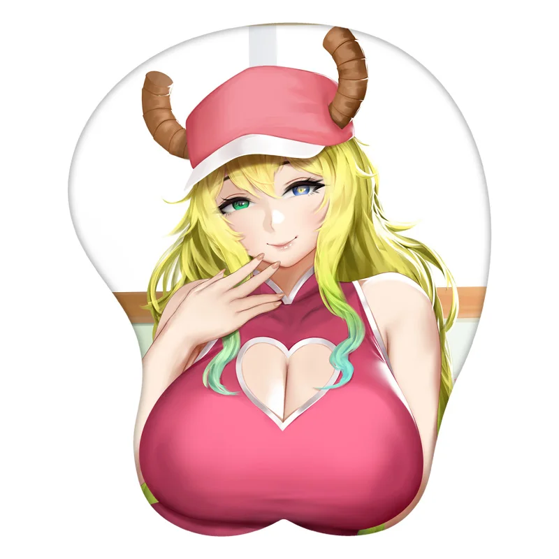 

Коврик для мыши с 3d-рисунком по мотивам аниме «Драконий горничная Miss Kobayashi»