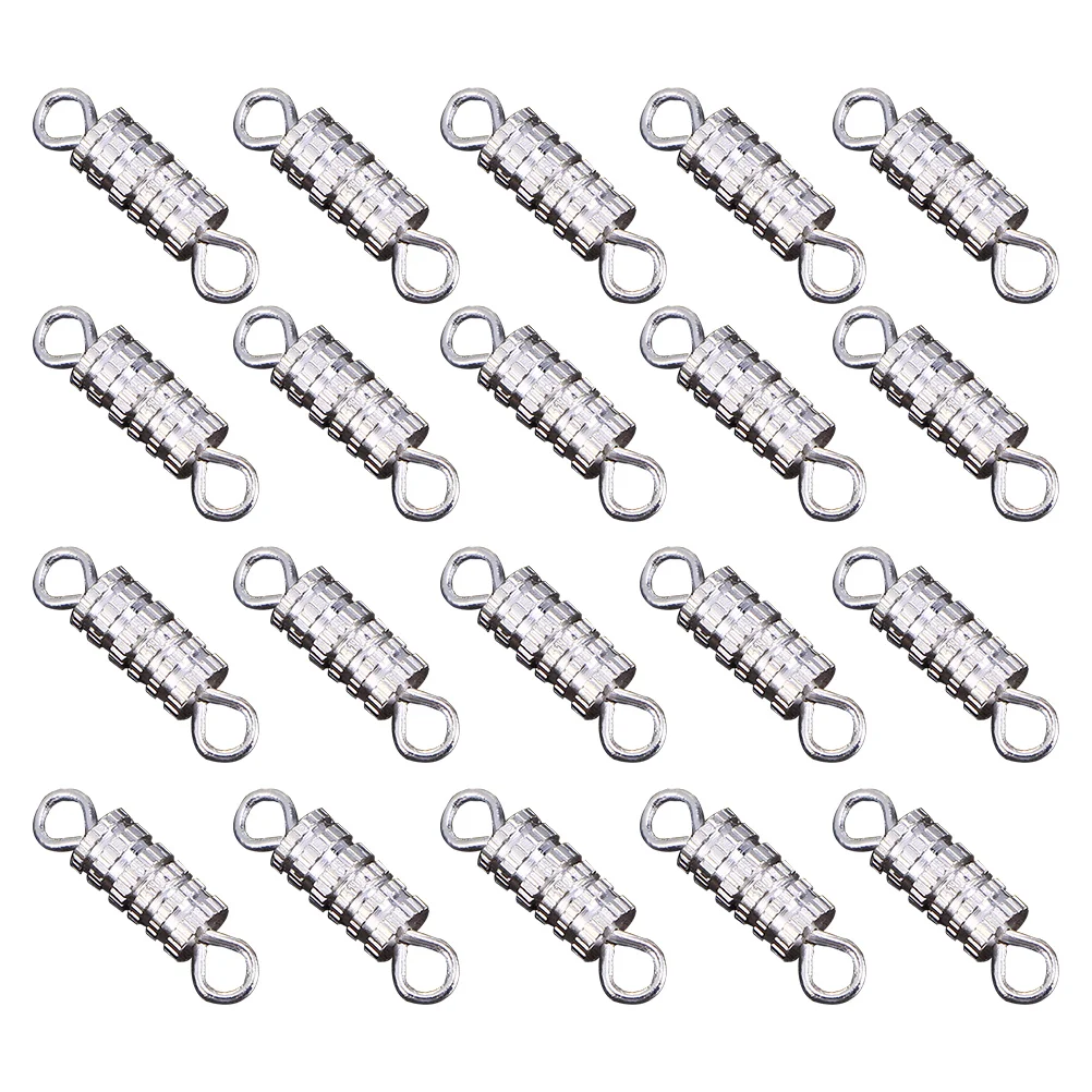 

60 Pcs Necklace Clasp Bracelet Barrel Screw Clasps Charm Lobster Jewelry Making Supplies Metal Craft Magnetic