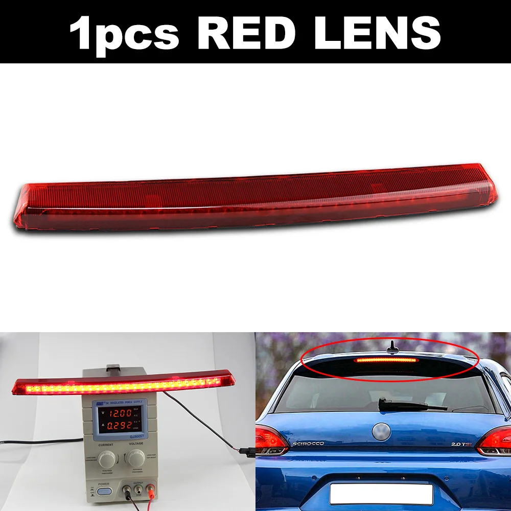 

1 шт. задний третий стоп-сигнал, 3-й стоп-сигнал, стоп-сигнал, задний фонарь для VW Scirocco 2009-2016 Golf Mk5/GTI/R32 2005-2009