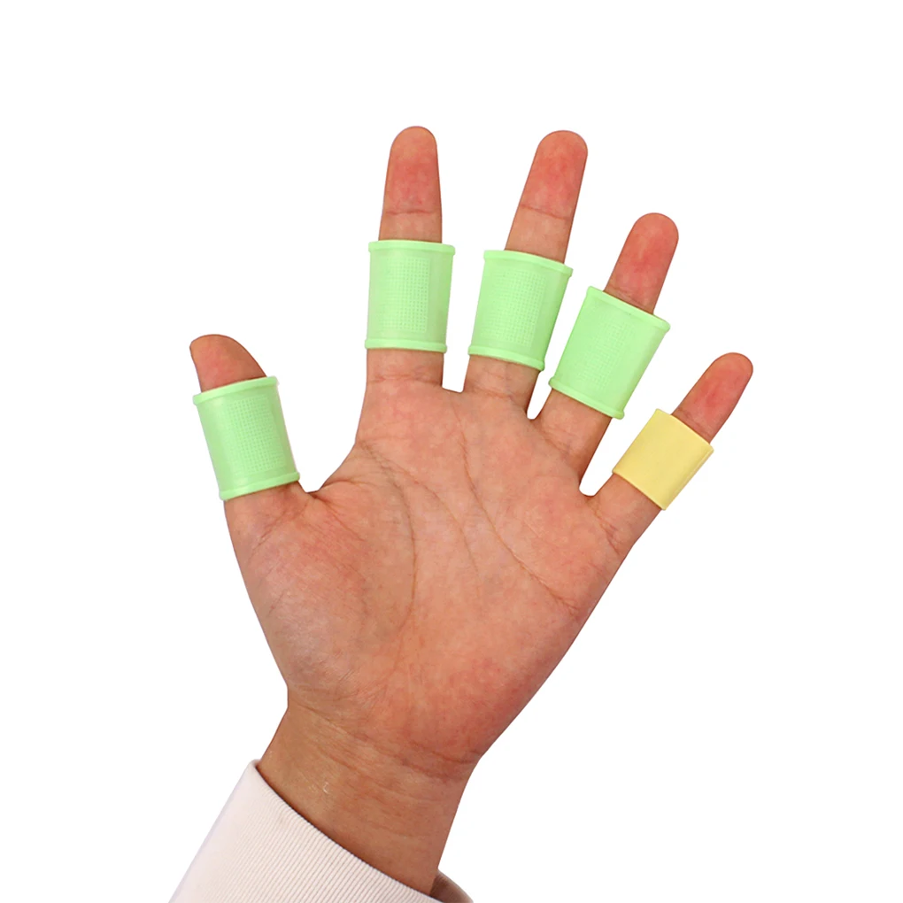 

Pack of 50 Playing Hand Knuckle Sleeve Protector Joints Guards Exercising Fingertip Stringed Instrument Tubes Supplies