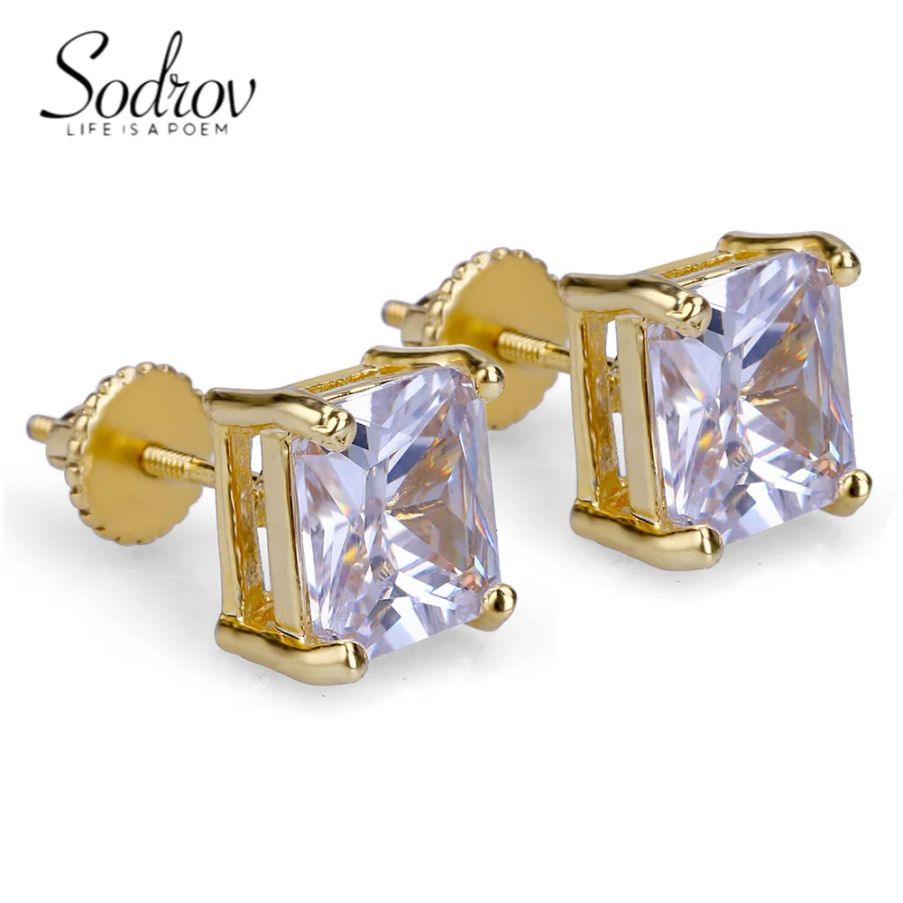 

Classic Gold Crystal Jewelry Zircon Stud Earrings for Women Earrings Trendy 2022