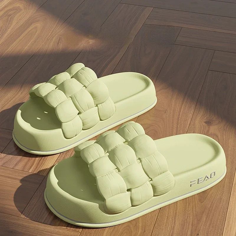 이불 damskie sandały na platformie letnie klapki japonki miękkie odkryte plażowe slajdy antypoślizgowe kryty