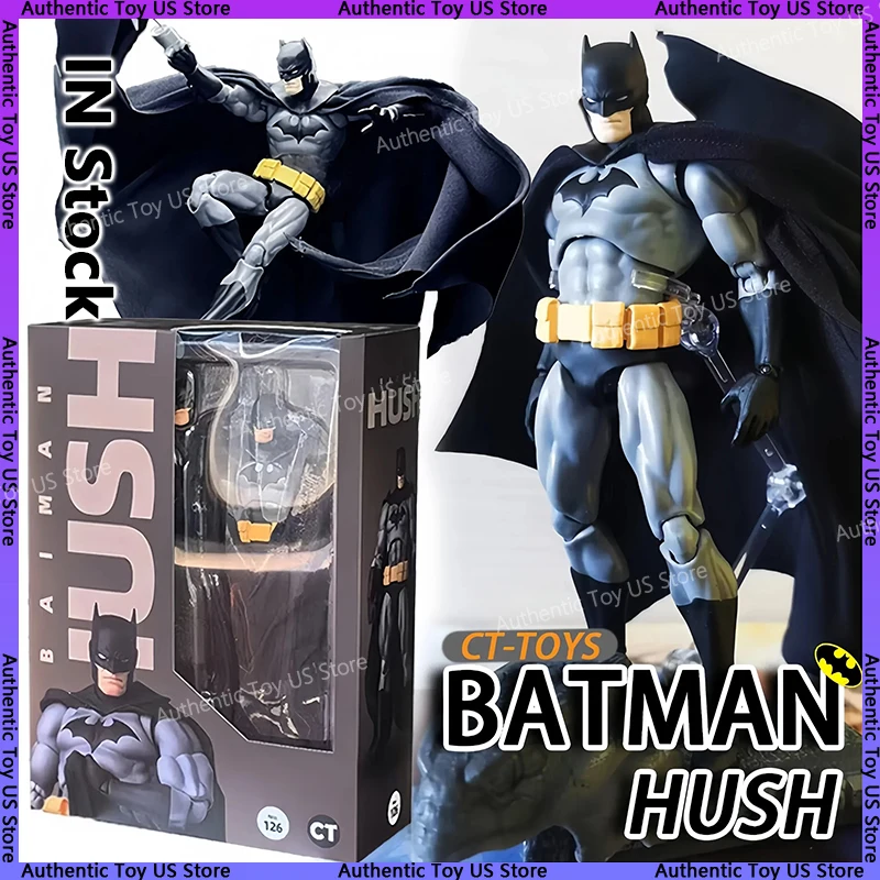 Фото 2025 НОВЫЙ CT Toys Фигурка Бэтмена Бэтмена Mafex 126, экшн-фигурка Лиги Справедливости постоянного тока, фигурка «Темный рыцарь», коллекция детских игрушек №1