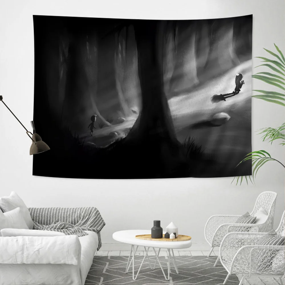 Яркий гобелен для игр Limbo настенный подвесной Таро хиппи оформление стен спальни