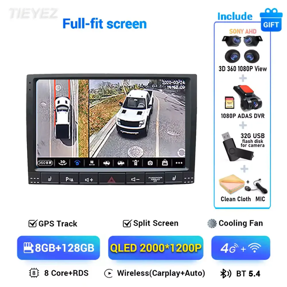 

Для Volkswagen VW Touareg 1 2002-2012 Android 15 4G Carplay Мультимедийная навигация GPS Видео Авто радиоплеер Автомобильный стереопривод