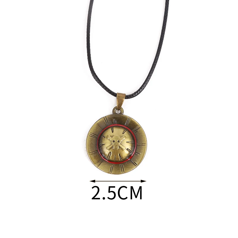 Цельные ожерелья в стиле аниме винтажные антикварные бронзовые с покрытием