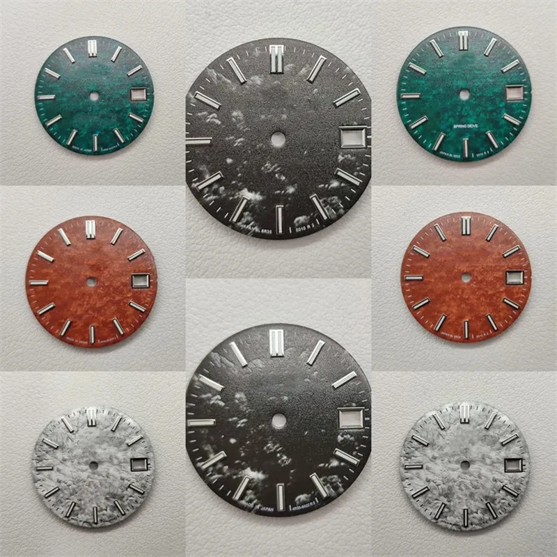 

New 28.5mm Modified Watch Dial Mechanical Watch Diving Strong BGW9/C3 Ice Blue Green Luminou Surface for NH35/4R/6R Movement