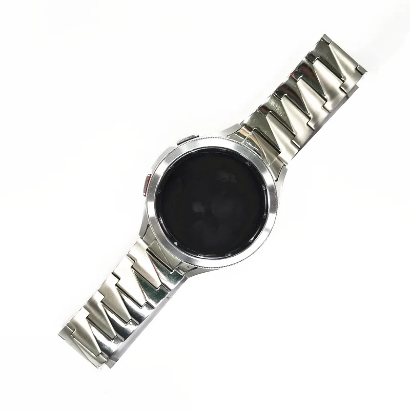 Suitable for Galaxy watch 4 special sawtooth three steel strap 42/46mm stainless steel strap for Galaxy watch 4 40mm/44mm