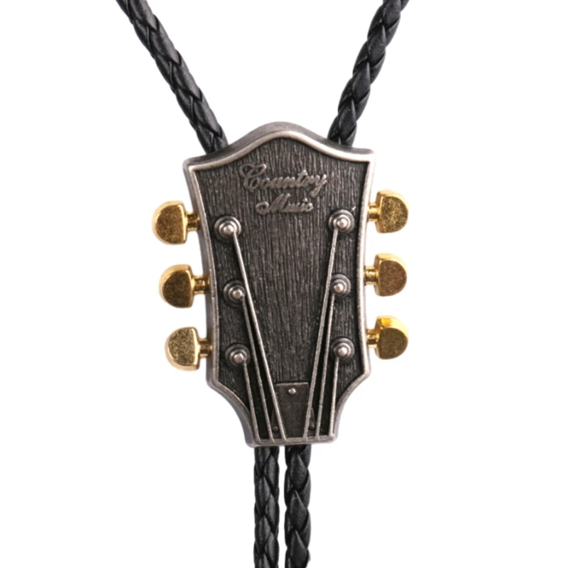 

Moranse Bolo Tie Western Bolo Tie Gaitar Bolo Tie Gaitar Necklace Cowboy Necktie drop shipping