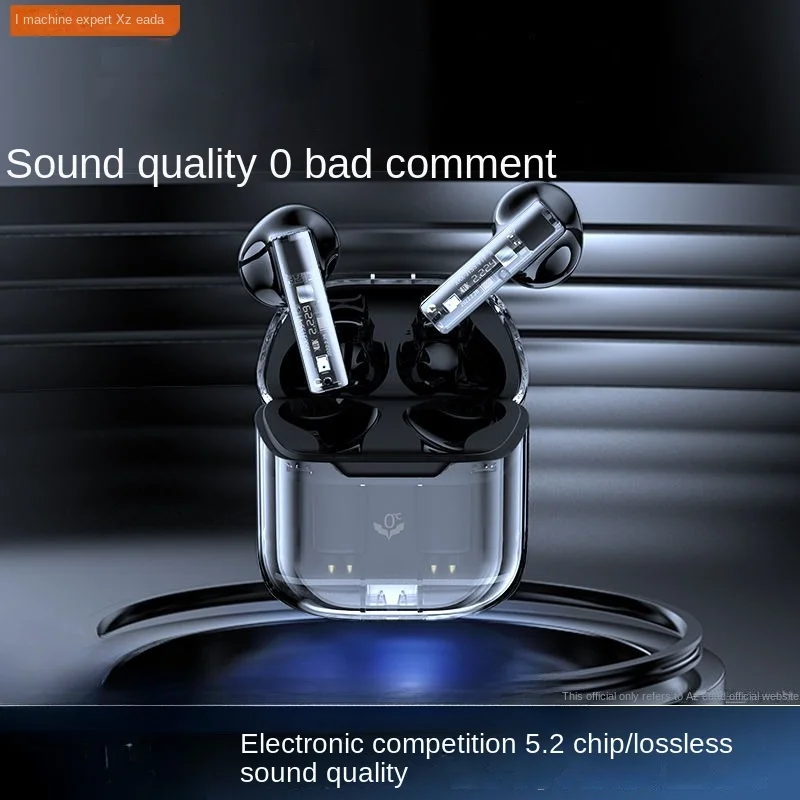 

Azeada new transparent Bluetooth headset true wireless in-ear intelligent noise reduction and high sound quality.