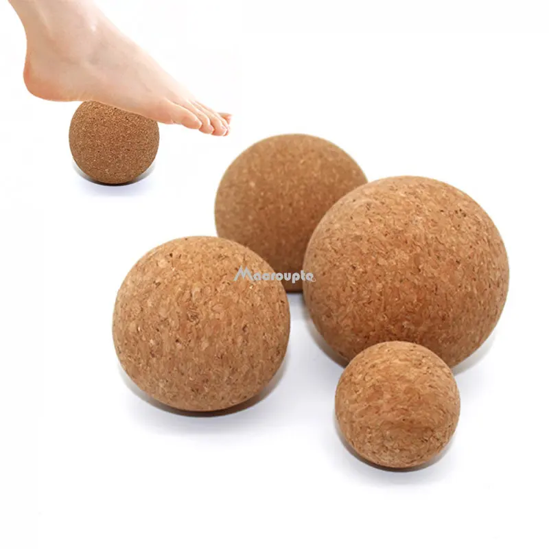Cork Massage Ball Back Massage Foot Massager Yoga Ball Tension Release Therapy Myofascial Ball Relax Muscles Trigger Point