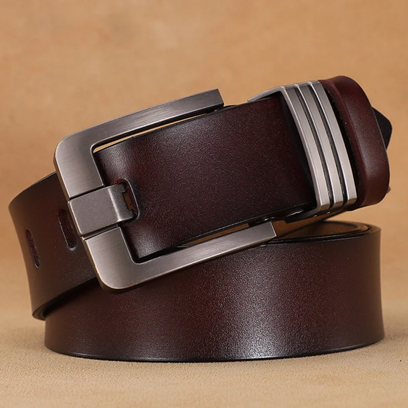 New High Quality Luxury Genuine Leather Belt Designer Belts Men Pin  Buckle Business Trouser Strap Cinturones Hombre Cinto 2022