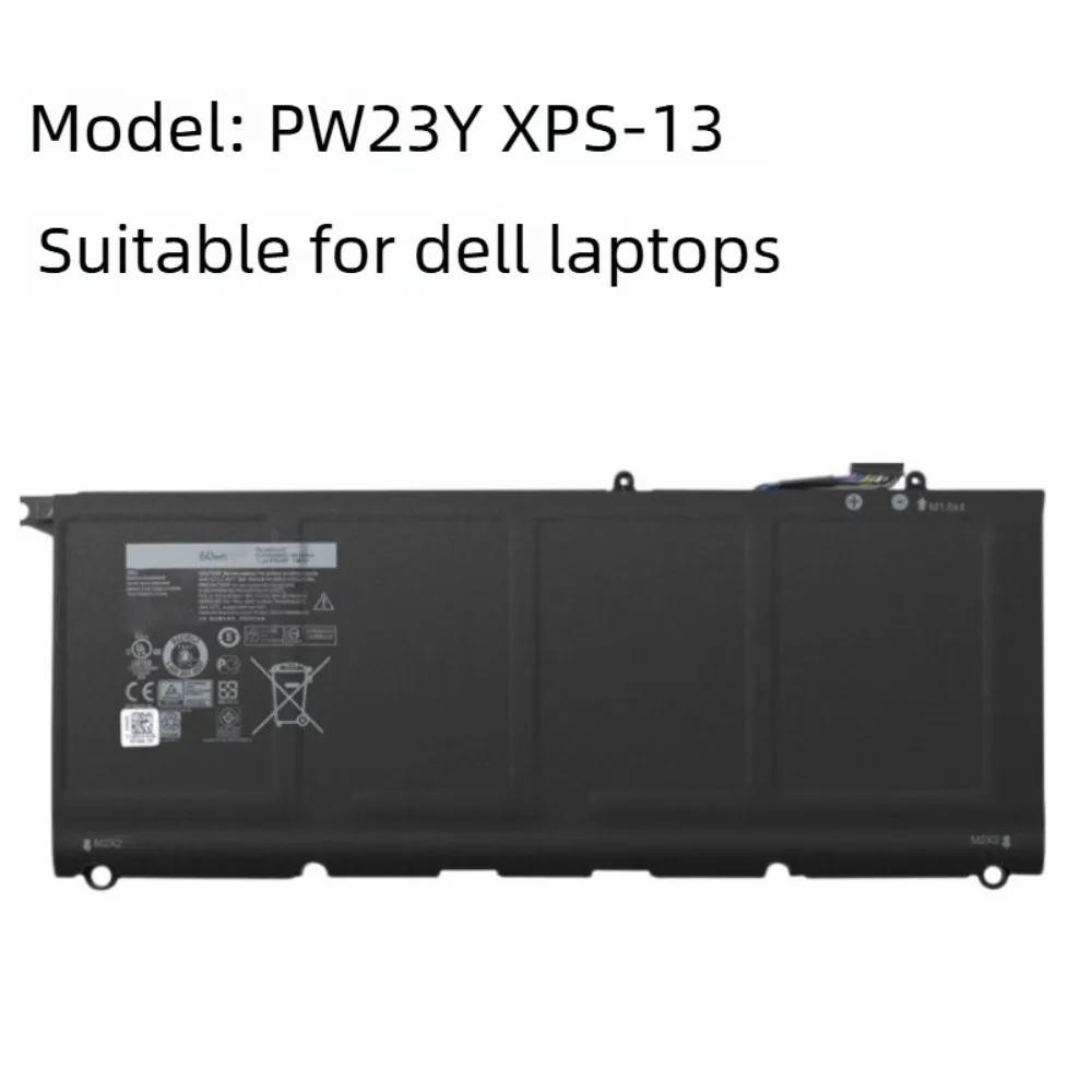 Фото Высокопроизводительная батарея для ноутбуков DELL XPS 13 9360 Series RNP72 TP1GT P54G 90V7W 56WH JD25G 52WH 60Wh PW23Y №2