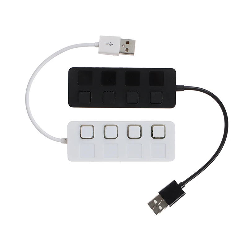 USB-разветвитель с 4 портами и светодиодным индикатором 1 шт. | Строительство ремонт