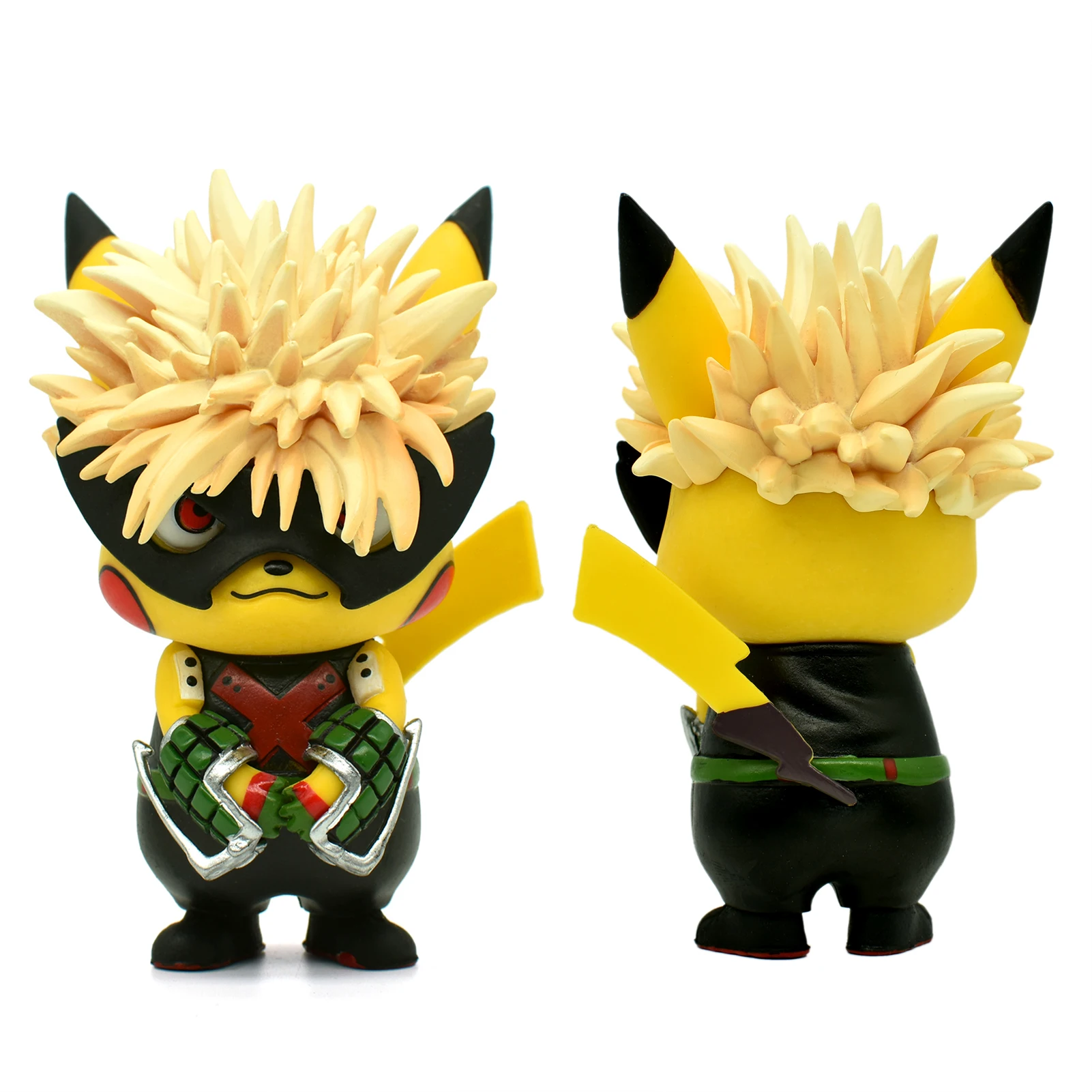 Anime My Hero Academia Pokemon Pikachu Cos Bakugou Collection Action Figure Statues | Figures