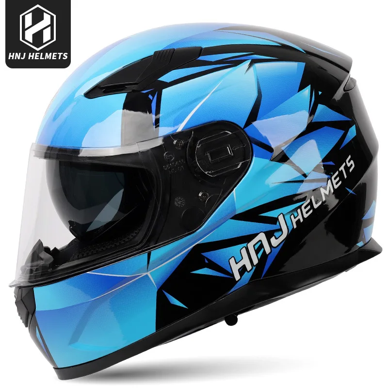 Summer Motorcycle Helmet Gray Men And Women Battery Electric Car Personality Bluetooth Knight Full Helmet Motorcycle Four Season