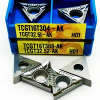 10pcs tcgt16t304 tcgt16t308 ak h01 aluminum inserts internal turning tool high quality lathe turning insert tool tooltcgt16t3