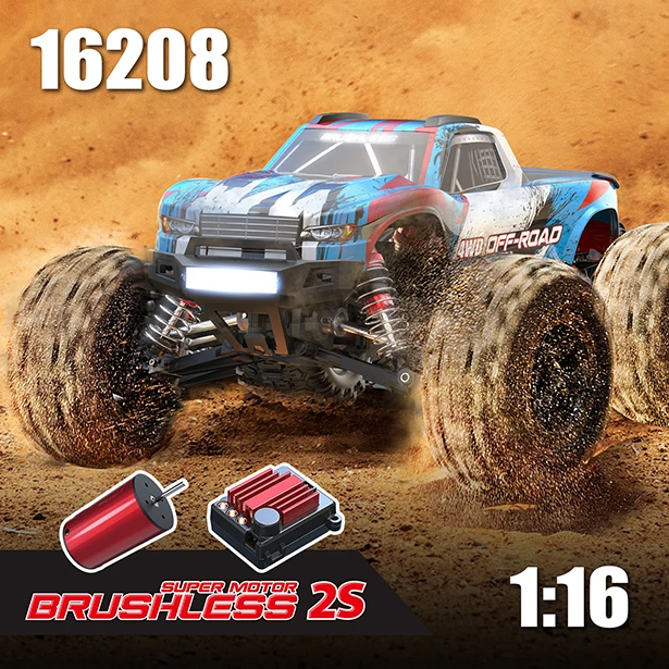 

New MJX Hyper Go 16208/16209 1/16 Brushless RC Car Hobby 2.4g Remote Control Pickup truck Model 4wd High-speed Off-road Boy Gift