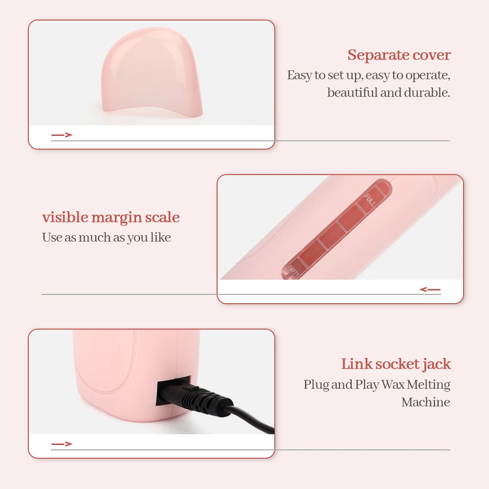 Портативный Аппарат для удаления волос восковой набор удаление на лице