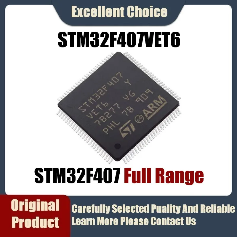 

1 шт./лот 5 шт./лот Оригинальный оригинальный STM32F407VET6 STM32F407 VET6 в упаковке LQFP-100 168 МГц 512KB микроконтроллер MCU