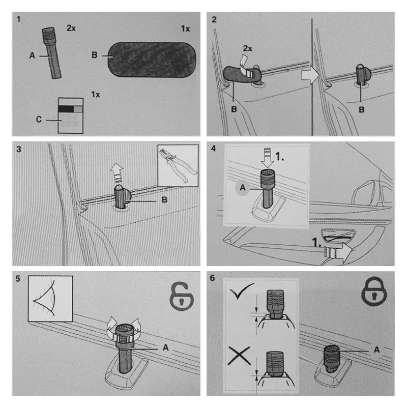 Защелка Bmw 1 серия 4 5 3 Gtx1x3x5x6 внутренняя модификация дверной замок декоративная