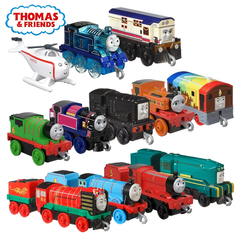 Original Thomas and Friend Trackmaster Metal Train Diecast 1:43 Crane Alloy Locomotive Kids Toys for Boys Baby Educational Gift