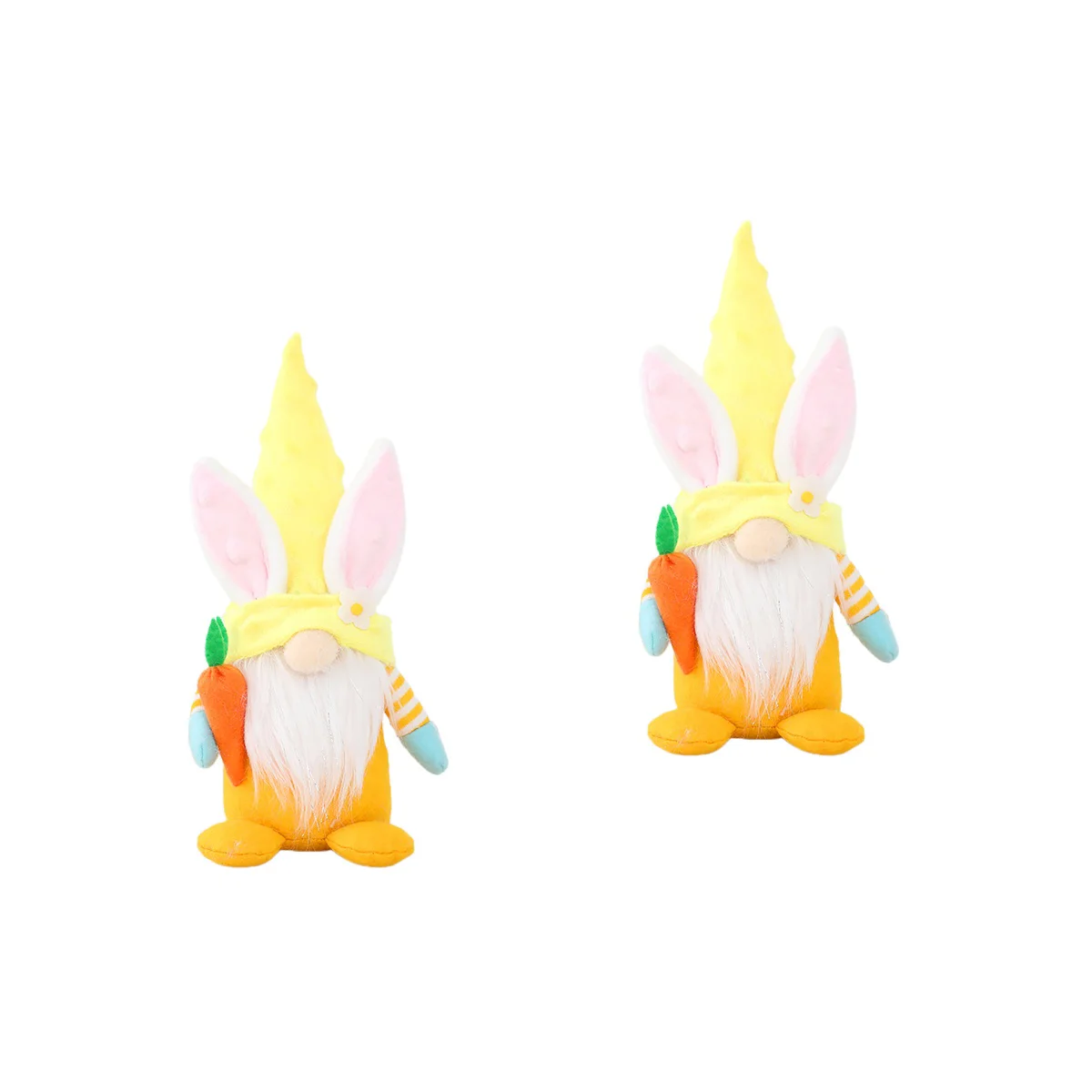 

2 pcs Easter Decoration Elf Rabbit Doll Lovely Gnome Doll Adornment