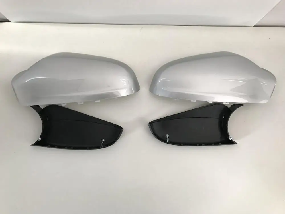 

Silver Side WING MIRROR COVER and Black Bottom Holder FOR VAUXHALL ASTRA H MK5 V 2004-2009 left right auto