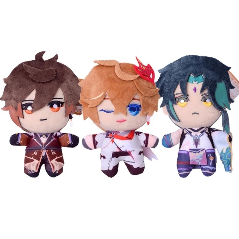 

15 см 3 звезды игра Genshin Impact tataglia Xiao Zhong Li плюшевая подвесная игрушка кукла плюшевый брелок для рюкзака аксессуары для детей подарок