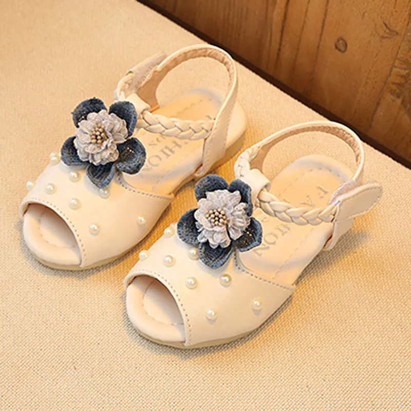 

Детские сандалии с открытым носком, мягкая нескользящая подошва, туфли для принцесс, модные туфли с перфорацией, цветочные, CSH730