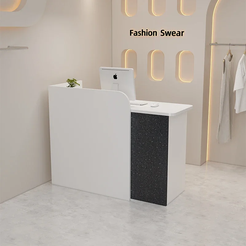 Черные маленькие стойки регистрации скандинавский дисплей барный кассир стойка